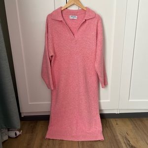 Smash + Tess Florence sweater dress in warm pink